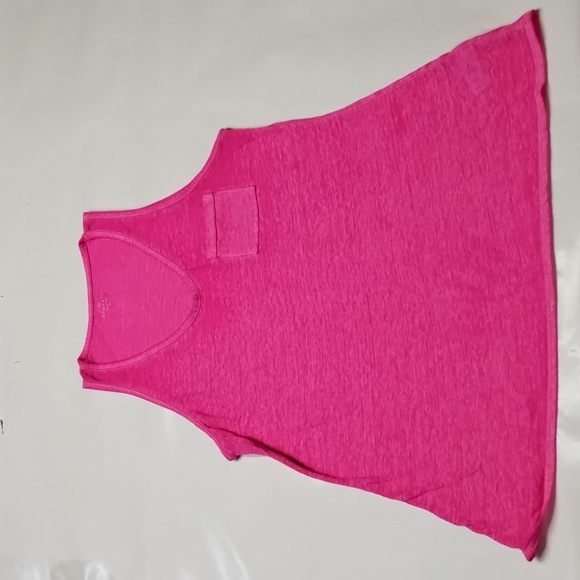 Athleta Pocket Front Burn Out Hot Pink Active Tank Top - Picture 4 of 15